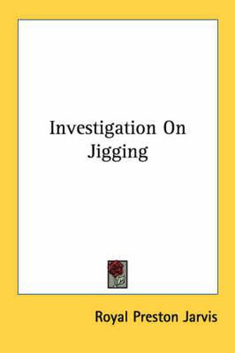 Cover image for Investigation on Jigging