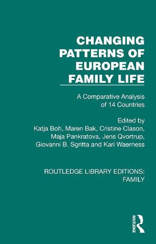 Cover image for Changing Patterns of European Family Life