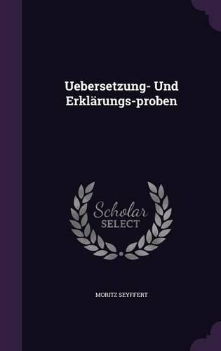 Uebersetzung- Und Erklarungs-Proben