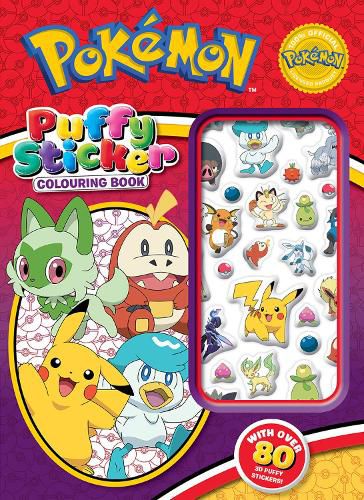 Cover image for Pokemon: Puffy Sticker Colouring Book (Featuring Paldea Region)