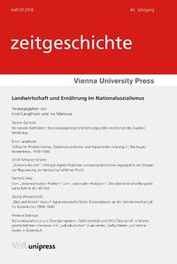 Cover image for Landwirtschaft Und Ernahrung Im Nationalsozialismus