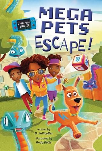 Cover image for Mega Pets Escape! (Game On, Zhuri!, Book #3)