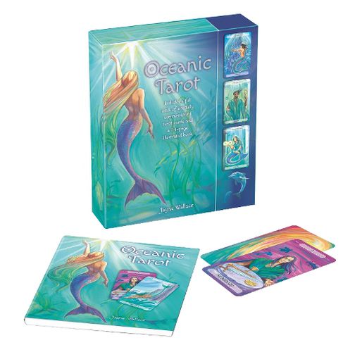 Cover image for Oceanic Tarot: Includes a Full Desk of Specially Commissioned Tarot Cards and a 64-Page Illustrated Book