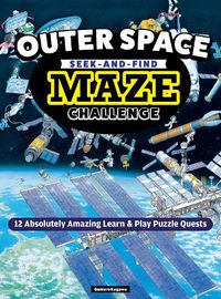 Cover image for Outer Space Seek-and-Find Maze Challenge