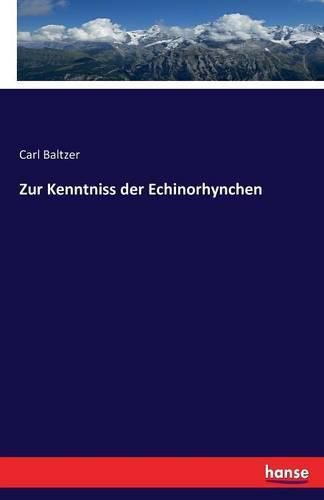 Cover image for Zur Kenntniss der Echinorhynchen