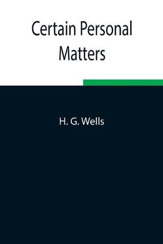 Cover image for Certain Personal Matters