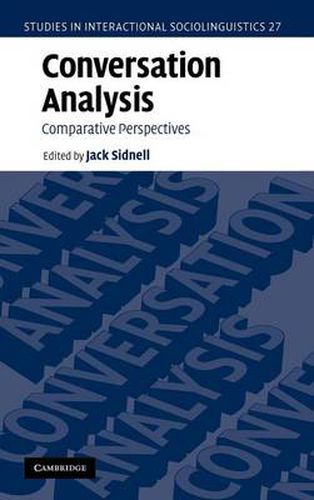 Cover image for Conversation Analysis: Comparative Perspectives