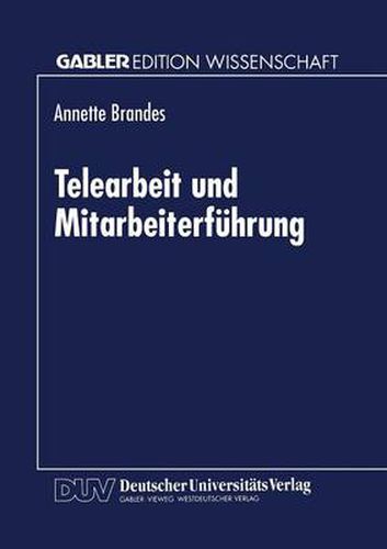 Cover image for Telearbeit Und Mitarbeiterfuhrung