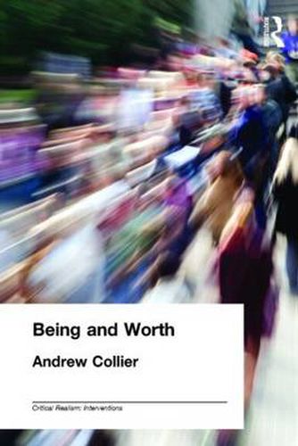 Cover image for Being and Worth