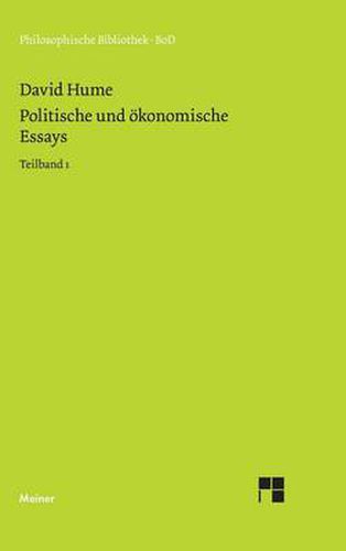 Politische Und konomische Essays / Politische Und konomische Essays