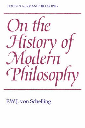 Cover image for On the History of Modern Philosophy