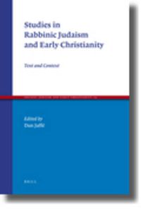 Cover image for Studies in Rabbinic Judaism and Early Christianity: Text and Context