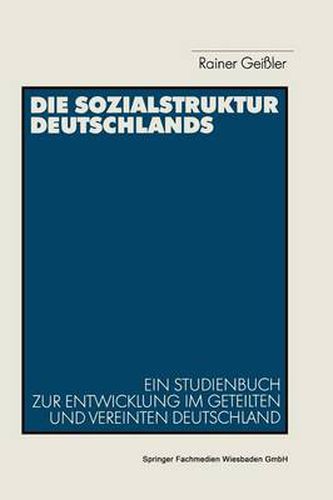 Cover image for Die Sozialstruktur Deutschlands