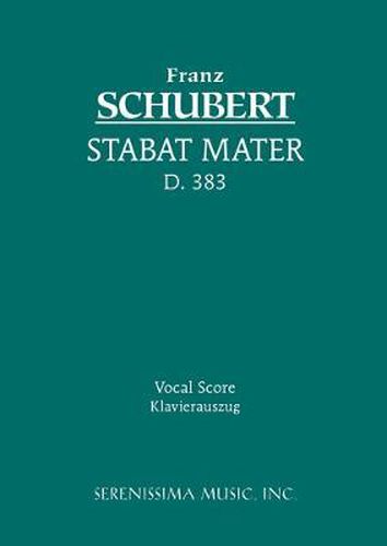 Cover image for Stabat Mater, D.383: Vocal score