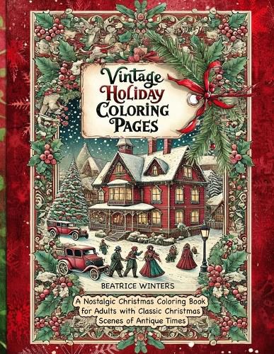 Cover image for Vintage Holiday Coloring Pages