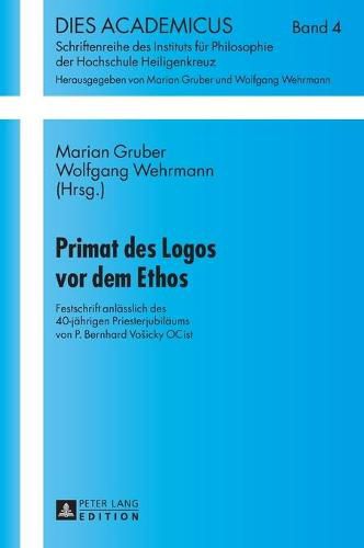 Cover image for Primat Des Logos VOR Dem Ethos