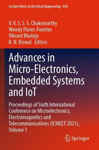 Cover image for Advances in Micro-Electronics, Embedded Systems and IoT