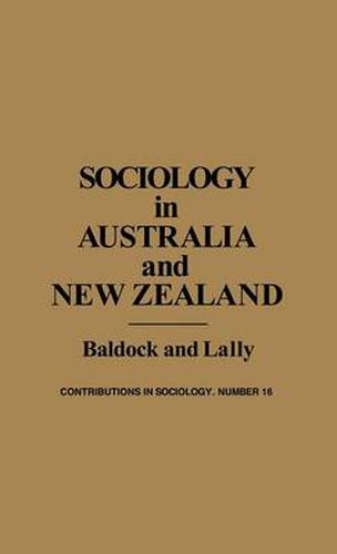 Cover image for Sociology in Australia and New Zealand: Theory and Methods