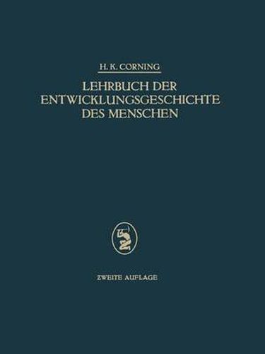 Cover image for Lehrbuch Der Entwicklungsgeschichte Des Menschen