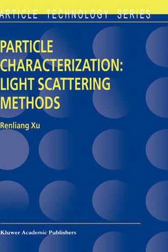 Cover image for Particle Characterization: Light Scattering Methods