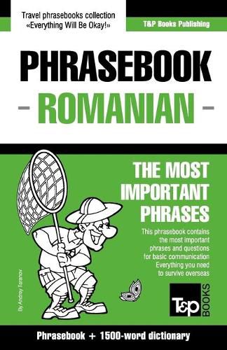 Cover image for English-Romanian phrasebook and 1500-word dictionary