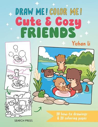 Cover image for Draw me! Color me!: Cute & Cozy Friends