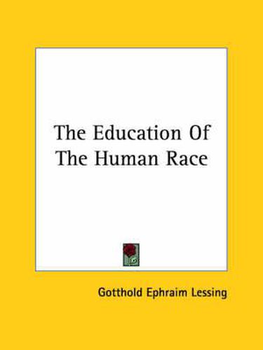 Cover image for The Education of the Human Race