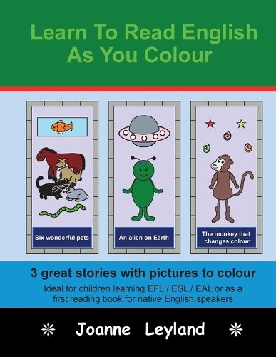 Cover image for Learn To Read English As You Colour