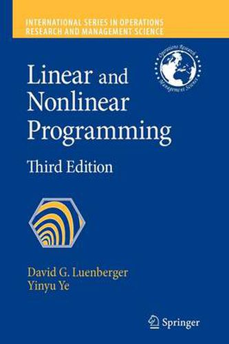 Cover image for Linear and Nonlinear Programming