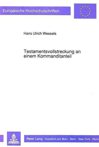 Cover image for Testamentsvollstreckung an Einem Kommanditanteil