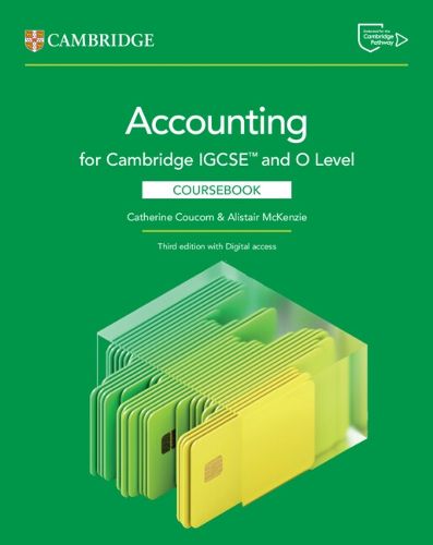 Cover image for Cambridge IGCSE (TM) and O Level Accounting Coursebook with Digital Access (2 Years)