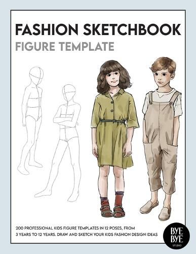 Cover image for Fashion Sketchbook Kids Figure Template