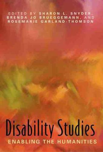 Cover image for Disability Studies: Enabling the Humanities