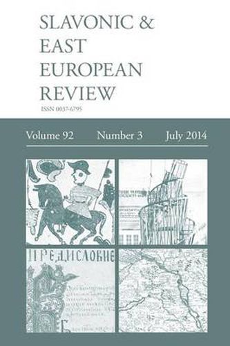 Cover image for Slavonic & East European Review (92: 3) July 2014