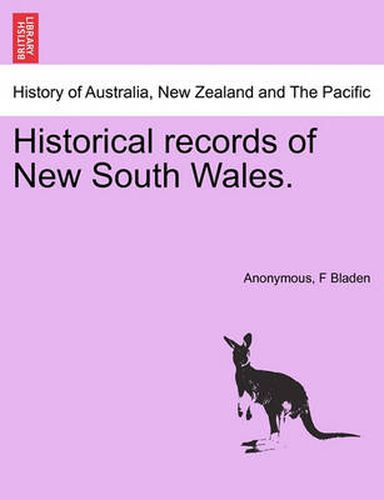 Cover image for Historical records of New South Wales.