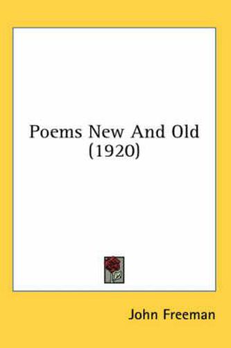 Cover image for Poems New and Old (1920)