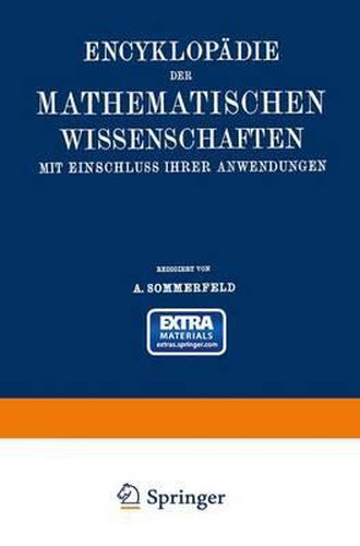 Cover image for Encyklopadie der mathematischen Wissenschaften mit Einschluss ihrer Anwendungen: Bd. 5, Teil 1. Physik