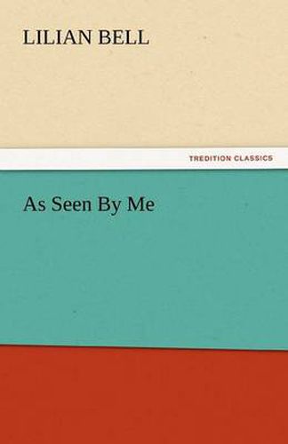 Cover image for As Seen by Me