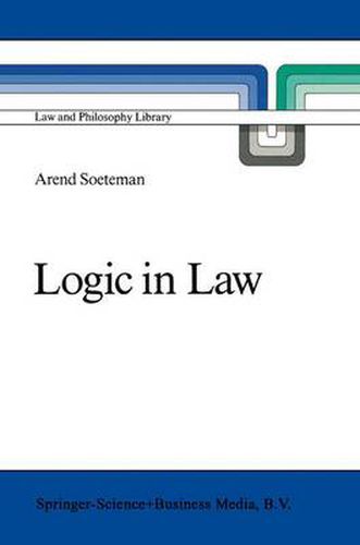 Cover image for Logic in Law: Remarks on Logic and Rationality in Normative Reasoning, Especially in Law