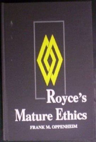 Cover image for Royce's Mature Ethics