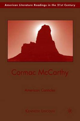 Cover image for Cormac McCarthy: American Canticles