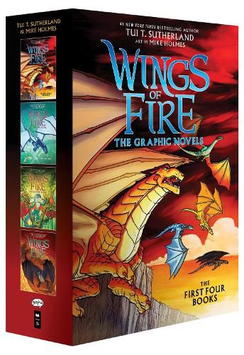 Cover image for Wings of Fire Graphix Paperback Box Set (Books 1-4)