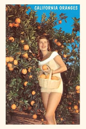 Cover image for The Vintage Journal Woman with Oranges in Basket, California