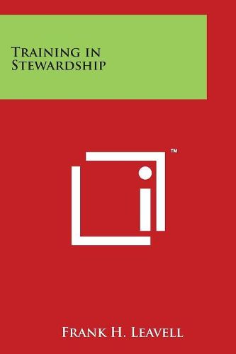 Cover image for Training in Stewardship