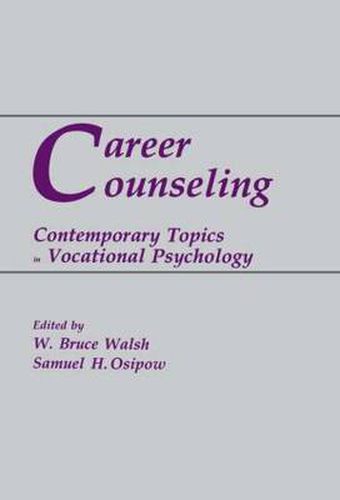 Cover image for Career Counseling: Contemporary Topics in Vocational Psychology