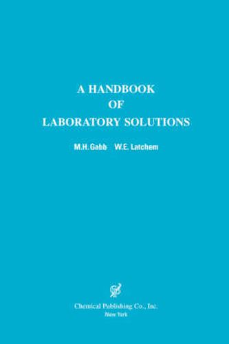 Cover image for A Handbook of Laboratory Solutions