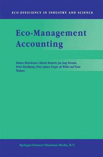 Cover image for Eco-Management Accounting: Based upon the ECOMAC research projects sponsored by the EU's Environment and Climate Programme (DG XII, Human Dimension of Environmental Change)
