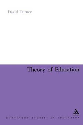 Cover image for Theory of Education