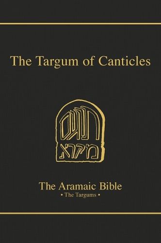 Cover image for The Targum of Canticles