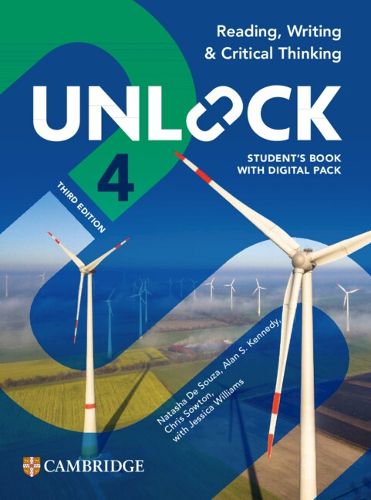 Cover image for Unlock Level 4 Reading, Writing and Critical Thinking Student's Book with Digital Pack